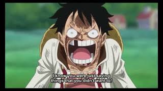 Luffy’s speech to sanji