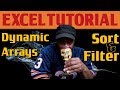 Dynamic Arrays: SORT, FILTER, and Dynamic VLOOKUP