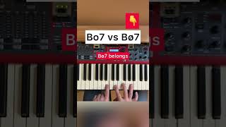 Bdim7 vs B half diminished              #musictheory #pianotutorial #chords #musicproducer