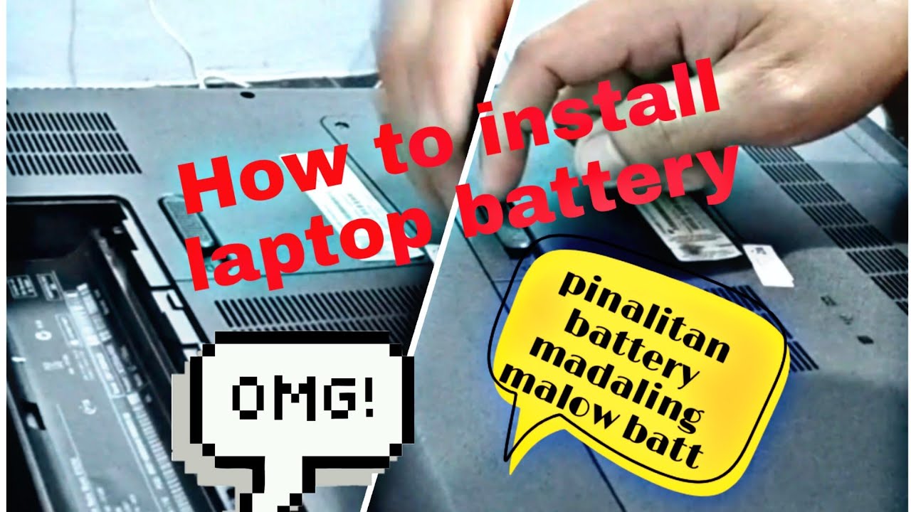 How To Replace Laptop Battery KSAE - YouTube