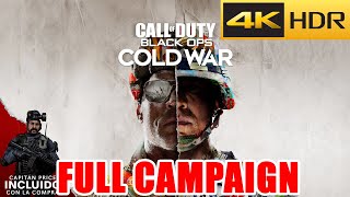 COD COLD WAR FULL GAME CAMPAIGN NO COMMENTARY 100% WALKTHROUGH 4K PS5 GUIDE CALL OF DUTY BLACK OPS