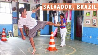 Salvador Street Food \u0026 Capoeira Lessons - Travel Deeper Brazil (Ep. 1)