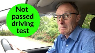 Just failed your driving test?