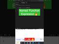Named Function Expression in Javascript | javascript interview question #shorts #javascript #short