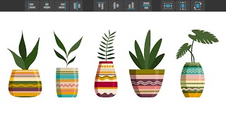 Aligning, Distributing and Unifying Objects (Affinity Designer)