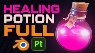 How To 3D Model a Potion Bottle In Blender - Full Tutorial
