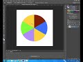 วิธีแบ่งช่องในวงกลมและการใส่สีด้วย photoshop