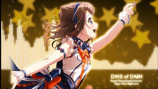 《 NIGHTCORE 》DAYS of DASH | Poppin' Party X Suzuki Konomi | BanG Dream