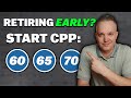 When Should You Start CPP If You Retire Early?