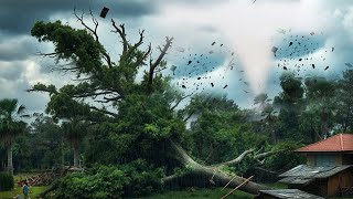 Tornado Hits Pozo del Camino, Huelva, Spain ! 🌪️ Major Damage, Homes Destroyed, Trees Uprooted