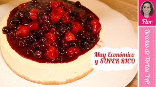 CheeseCake de Frutos Rojos Super ECONOMICO!!! y MEGA Rico - Recetas de Tortas YA!