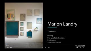 Marion Landry - MFA first year - Presentation