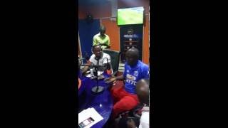 Former Black Stars and Asante Kotoko defender Sarfo Gyamfi live at Silver FM 91 1 studios