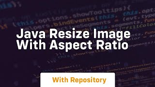 java resize image with aspect ratio
