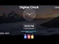 Glow Clock: Digital Time with HTML/CSS/JS