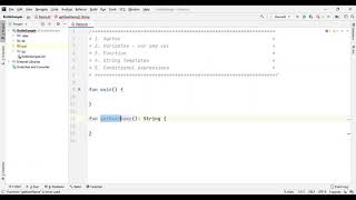 Kotlin Tutorial - Syntax, Functions, String Template, and Conditional Expression.