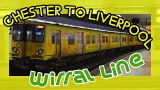 Chester to Liverpool Central***FULL JOURNEY***Wirral Line Merseyrail Class 508 (via Lime Street)