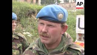 BOSNIA: MOUNT IGMAN: UN RAPID REACTION FORCE TAKE UP POSITION