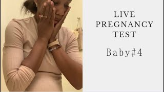 LIVE Pregnancy Test| Unexpected| Baby #4| My Honest Thoughts