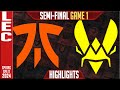 FNC vs VIT Highlights Game 1 | Lower Semi Final LEC Spring Playoffs 2024 Fnatic vs Team Vitality G1