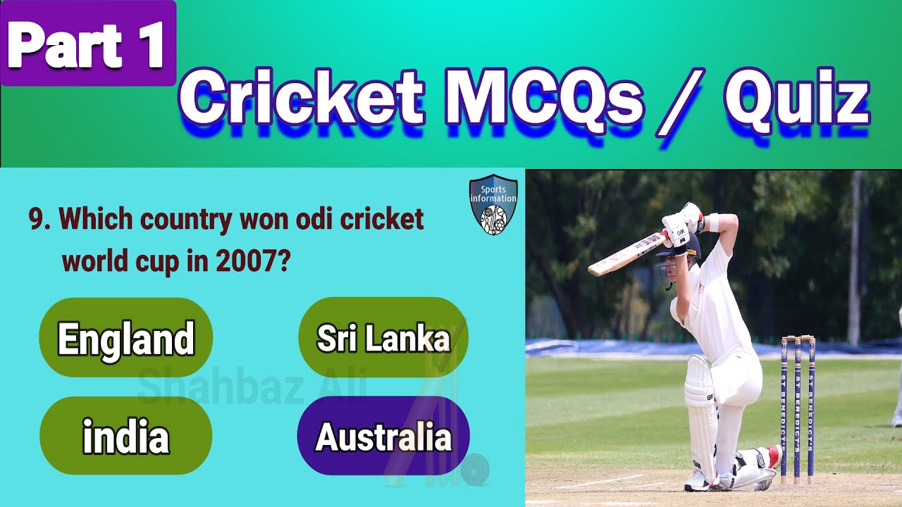 Cricket Mcqs / Cricket Mcq Question And Answer / Cricket Mcqs General ...