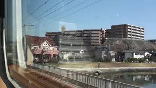 JR鹿児島本線  車窓  博多駅～香椎駅（883系0番台ソニック特急）