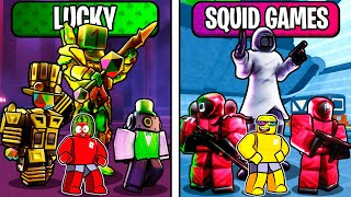 Lucky vs Squid Games In Toilet Tower Defense (Funny Moments)