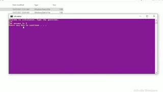 Simple calculator in batch file