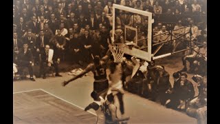 Wilt Chamberlain Legendary Block on Russell in the Finals in HD!