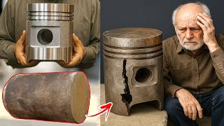 How Precious Restructured A Broken piston Of Air compressor From Old To Gold Process