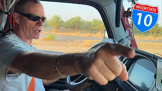 Exploring the California I-10 Highway in a Big Rig!