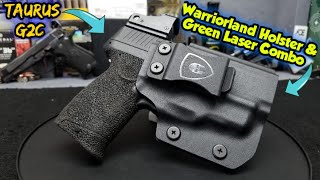 Taurus G2c w/ Warriorland Green Laser \u0026 holster combo #holster #iwb #warriorland #Taurus #g2c #laser