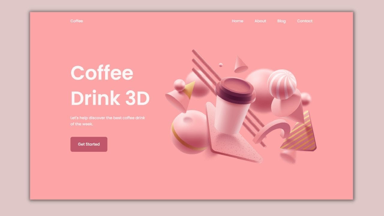 Responsive Coffee Landing Page Using HTML CSS & BOOTSTRAP | Build A ...