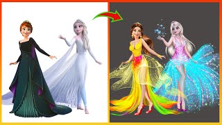 Elsa Anna Frozen Grow Up - Disney Princesses Transformation