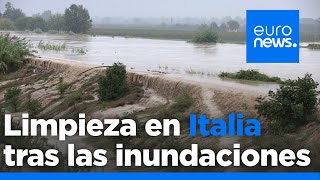 Italia comienza la limpieza en Mesina tras las devastadoras inundaciones en Sicilia