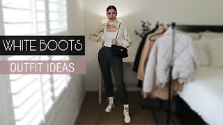 HOW TO STYLE WHITE BOOTS ♡ 14 Outfit Ideas