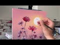 how to paint summer flowers acrylic painting