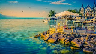 Seaside Cafe Jazz Music ☕ Relaxing Bossa Nova Music & Smooth Sea Waves Sounds for Relaxation, Sleep