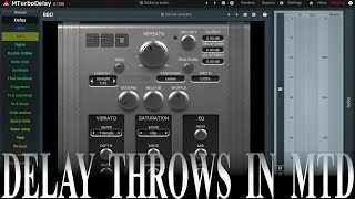 Dark Delay Throws in MTurboDelay