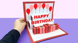 DIY Pop Up Gift Card - Easy Birthday Card - GREETING cards for Birthday