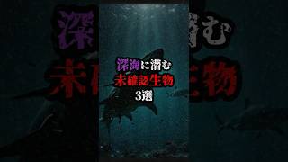 深海に潜む未確認生物〇選#都市伝説 #雑学 #怖い話 #shorts