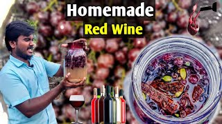 கிக் ஆன Red Wine வீட்டில் செய்யலாம் | Home Made Red Wine Making | Rajaa Vlogs Diary