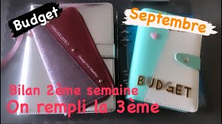 💋BUDGET #12💋Bilan 2ème Semaine,On Remplis La 3ème,Je Vous présente Mon Planner 2023 😊 #septembre