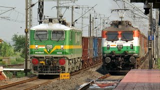 Dangerous Tri Colour Livery Wap7 Jasidih Smvt Bangalore Weekly Express,Mumbai Mail,Shatabdi,Rajdhani