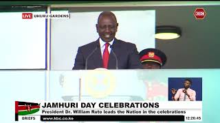 President Ruto acknowledges Kenyan-born Huldah Momanyi during his Jamhuri Day Speech