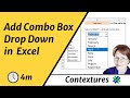 Add Combo Box Drop Down List to Excel Worksheet Add Combo Box Drop Down List to Excel Worksheet