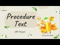 PROCEDURE TEXT - RECIPE/MANUAL LENGKAP (FUNCTION, GENERIC STRUCTURE, CONTOH SOAL)