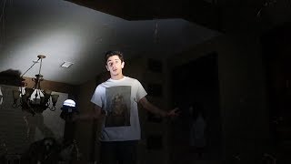 STAYING OVERNIGHT IN A HAUNTED HOUSE WITH NO POWER!! (this happened..) | FaZe Rug