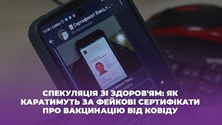 Спекуляція зі здоров'ям: як каратимуть за фейкові сертифікати про вакцинацію від ковіду