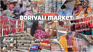 बोरिवली मार्केट | Everything affordable at L.T. Road Borivali(w) #borivali #market #subscribe #vlog